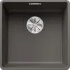 Blanco Subline 400 Évier en silgranit, 427x427 mm, InFino, gris 527348
