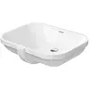 Duravit D-Code Vasque à encastrer 560x400 mm, sans trou, blanc alpin 0...