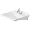 Duravit Starck 3 wastafel 60x54,5cm 1 kraangat met overloop wit