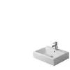 Duravit Vero opbouwwastafel 60x47cm onderzijde geslepen 1 kraangat en ...
