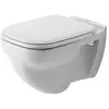 Duravit, Cuvette toilettes + bidet, WC lavant D-Code blanc mural 22100...