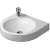 Duravit Architec wastafel zonder overloop kraangat rechts wit