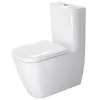 Duravit, Cuvette toilettes + bidet, WC surbaissé Happy D.2 pour combin...