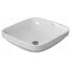 Duravit Durastyle onderbouwwastafel 37x37 cm.z/kraangat m/overloop Wit
