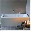 Duravit, Baignoire, Baignoire rectangulaire STARCK 1 dossier incliné 1...