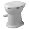 Duravit, Cuvette toilettes + bidet, WC sec blanc vertical pour fermetu...