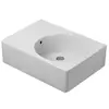 Duravit Scola wastafel bak links 61.5x46cm zonder kraangat wit