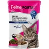 6x100g Feline Porta 21, thon & crevettes - Pâtée pour chat