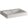 Geberit, Lavabo, Vasque à poser iCon 60 cm blanc avec Keratec émaillé ...