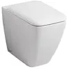 Geberit, Cuvette toilettes + bidet, iCon Square WC au sol, chasse deau...