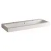 Geberit Icon wastafel 120x48.5x16cm 1 wasbak 0 kraangaten met overloop...
