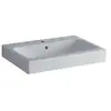 Geberit Icon wastafel 60x48.5x15.5cm 1 wasbak 1 kraangat Midden met ov...