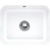 Evier 1 bac VILLEROY ET BOCH Cisterna 60C Blanc CeramicPlus avec vidag...