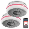 VISORTECH 2 détecteurs de fumée et monoxyde de carbone connectés 85 dB RWM-210.duo