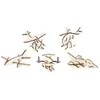Playtastic : 5 maquettes 3D en bois : mini-aéronefs - 33 pièces