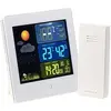 INFACTORY Station météo & horloge radio-pilotée avec capteur extérieur FWS-260 - Blanc