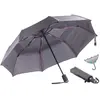 Carlo Milano Parapluie à revêtement Teflon® 210 T résistant au vent jusqu'à 140 km/h