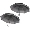 Carlo Milano : 2 parapluies automatiques XXL résistants au vent