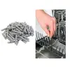 SICHLER HAUSHALTSGERATE 100 capuchons pour panier de lave-vaisselle, coloris gris