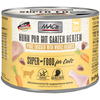 6x200g MAC's pur poulet, coeurs de volaille entiers - Pâtée pour chat