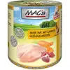 6x800g MAC's pur poulet, coeurs de volaille entiers - Pâtée pour chat