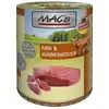 6x400g MAC's boeuf, coeurs de poulet - Pâtée pour chat