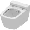 Tece Wandcloset met douchefunctie, voor koud water, Rimless, wit
