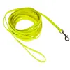 Longe en BioThane® Heim, jaune fluo pour chien - L 1000 x l 1,3 cm