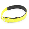 Collier Heim Biothane® doublé, jaune fluo taille 50:36-44cm tour de co...