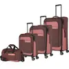 travelite VIIA 4W Trolley L / M / S Travelbag Spring Rose Lichtrood 78cm