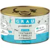 Grau menu gourmand dinde, carottes pour chaton - dinde, truite