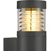 SLV F-pol wall applique, ronde, anthracite, e27, max. 20w