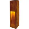 SLV buiten sokkellamp Rusty Slot 50 - led - geroest staal