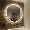 SLV, Miroir, 1007202 TRUKKO 80, Miroir Ø80cm, chrome, bord noir IP44