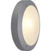 applique murale - ronde - e14 - 60 w - slv bulan - gris argent