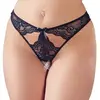 Mandy Mystery lingerie Slip ouvert Noir Taille L
