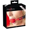 Bad Kitty Bâillon Boule en Silicone Rouge Diamètre 4 cm
