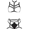 Cottelli Collection Harnais Harness + Slip, Noir