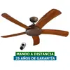 Certeo - Ventilateur de plafond Falcetto Marron avec télécommande