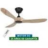 Casafan - Ventilateur de plafond 312218 eco genuino 122cm bois massif ...
