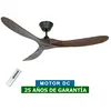Ventilateur de Plafond Eco Genuino 152cm Noir Noyer foncé - CASAFAN -