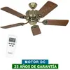 Casafan - Ventilateur de plafond dc Eco Elements 103 Laiton
