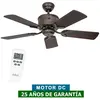 Ventilateur de plafond DC Eco Elements 103 Marron