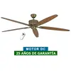 Casafan - Ventilateur de plafond dc Eco Elements 180 Laiton