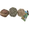 lot de 3 balles de 8 cm de diamètre JR Farm, pour rongeur et lapin