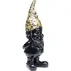 Kare Statuette nain debout en plastique Noir doré 61 cm