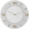 Kare Leonardo Horloge Murale, Blanc et Or, Taille Unique