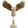 Déco buste femme ailes bronze 42cm Kare Design