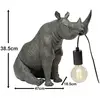 Lampe rhino assis gris Kare Design