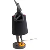 Lampe Animal Lapin noir 50cm doré Kare Design
